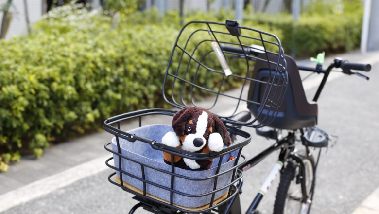 ワンちゃん乗せてサイクリング！